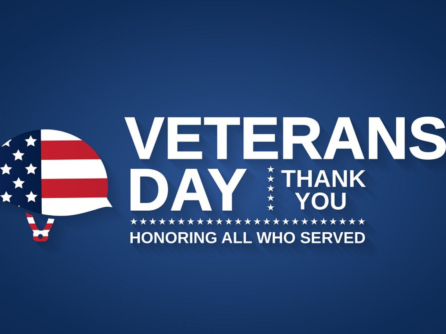 Veterans Day thank you to all who served graphic.